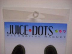 AGI Juice Dots Western Horseshoe Silver Car Magnet Indoor Outdoor