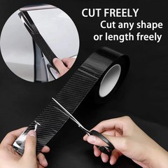 Carbon Fiber Car Sticker DIY Protector Strip Door Car Automotive Protective Tape