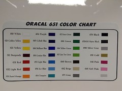12″ Oracal 651 Adhesive Vinyl (Craft hobby/sign maker/cutter), 5 Rolls@ 5′ Ea.