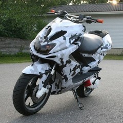 Arctic Snow Camo Vinyl Wrap Car Bike Laptop Camouflage Film Air Release