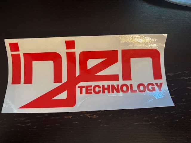 Injen Technology DECAL Racing Performance. OFFROAD STREET 6”x2.75” RED Glossy