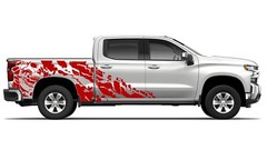 Bed nightmare graphics stickers decal compatible with Chevrolet Silverado