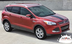 2013-2019 Ford Escape RUNAROUND Upper Body Vinyl Graphics Stripes Decals F87