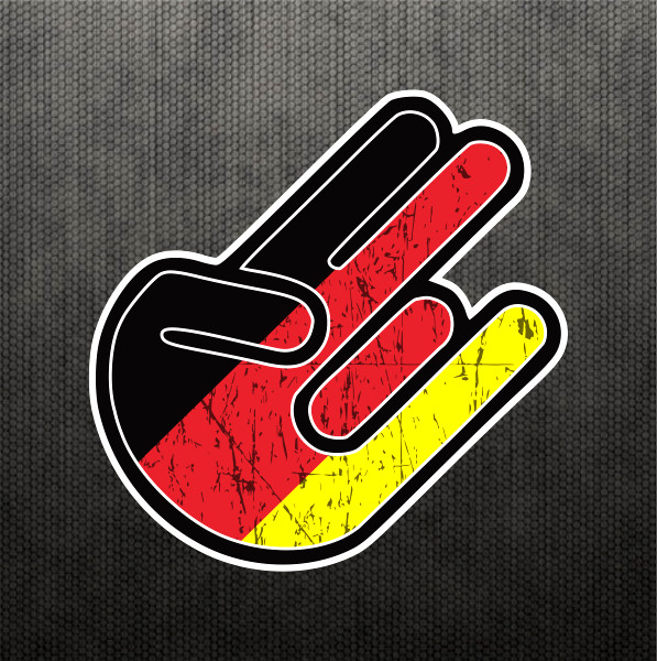 Shocker German Flag Sticker Vinyl Decal Germany Dope Car Sticker Fits BMW & Benz