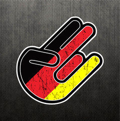 Shocker German Flag Sticker Vinyl Decal Germany Dope Car Sticker Fits BMW & Benz