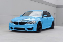 ESSMO PET Super Gloss Baby Blue Car Vehicle Vinyl Wrap Decal Glossy Like Paint