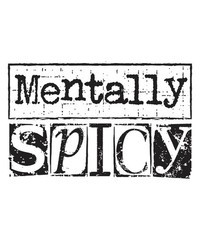 Mentally Spicy Phone Sticker (2 Inch) Funny Mood Humorous Attitude Bold