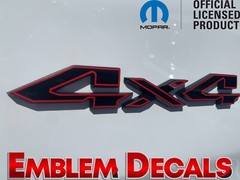 RAM 1500 2 TONE “4×4” Tailgate Emblems Overlay Decal 2025