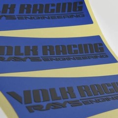 Full Set 8pcs Volk Racing TE37 SL Rays Engineering Wheel Rim Decal Sticker Kit
