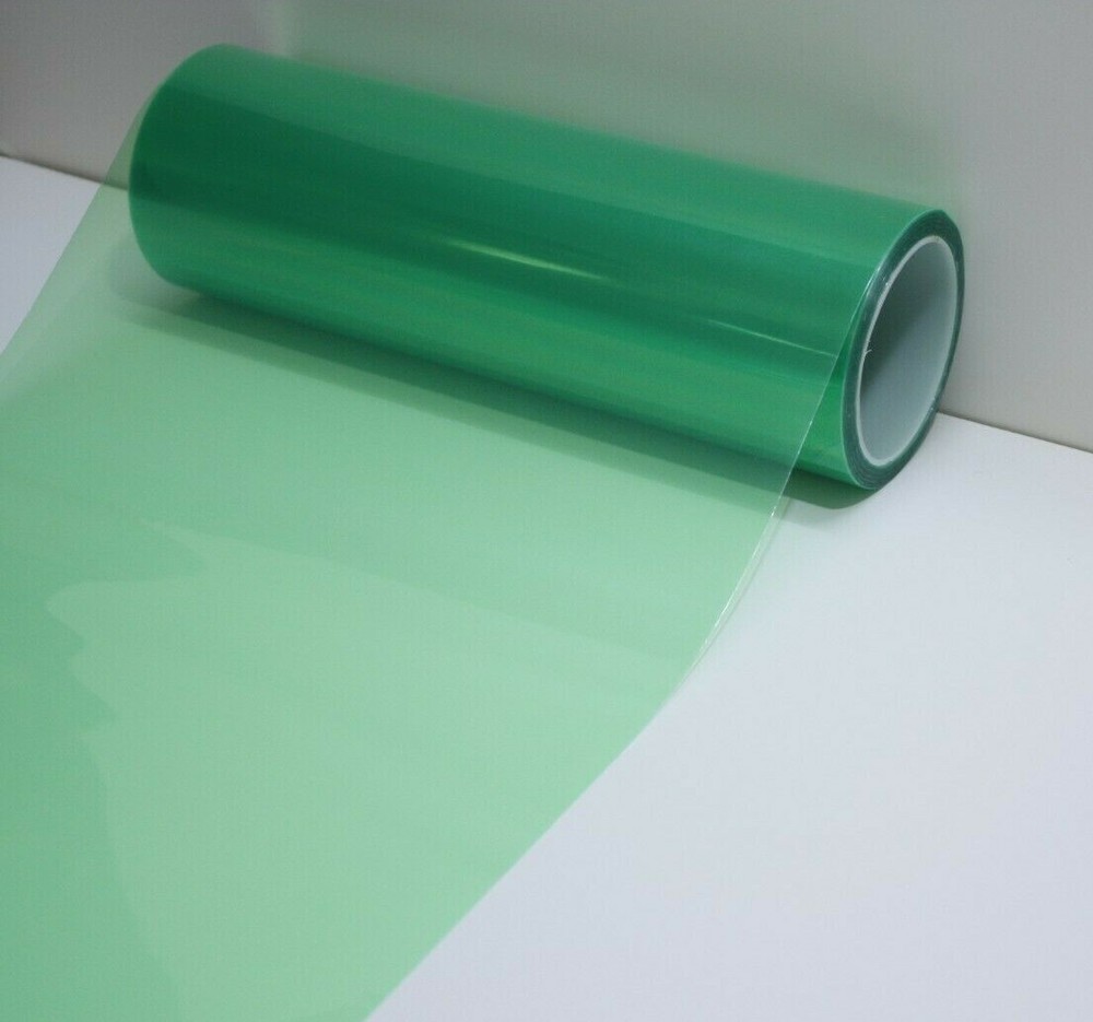 Gloss Glossy GREEN Light Tint Film Fog Tail Headlight Overlay Cover Roll Sheet
