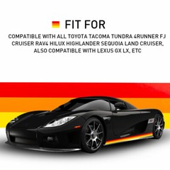 Classic Retro Style Tri-Color Stripe Decal Sticker Side skirt For Toyota/Lexus D