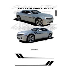 Chevrolet Camaro 2010-2013 Track Stripes Graphic Kit – Gloss Black
