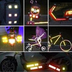 4x Reflective Car Door Warning Stickers Safety Tape Open Sign Night Visibility
