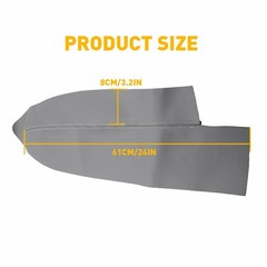 2/4Pcs Front Armrest Door Panels Cover Fit 2007-2012 CR-V CRV Honda Leather Gray