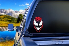 Carnage 2-Color vinyl decal sticker Car Truck Marvel MCU SpiderMan Venom