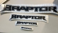 BRAPTOR Decal for Bronco Raptor Sticker Fits Bronco6g SVT Many Colors Sizes