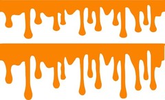 Dripping Vinyl Decal Choose Color 22″ x “2.7” Window Car Sticker Goo Slime Ooze