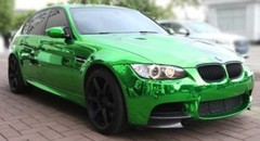 60″ x 60″ Green Chrome Mirror Vinyl Film Wrap Sticker Stretchable 5ft x 5ft