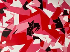 Red Pink Black White Camouflage Vinyl Film Wrap Sticker Bubble Free Air Release