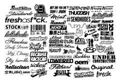JDM Sticker Pack Tuner Vinyl 20 RANDOM Stickers You Choose Color (Tgish+SH)
