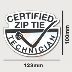 Zip Tie Cable Car 4×4 Sticker Decal Vinyl JDM Illest Race Drift Stance Lowered