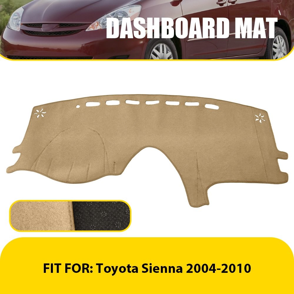 For 2004-2010 Toyota Sienna Black Gray Beigege DashMat Dashboard Cover Dash Pad