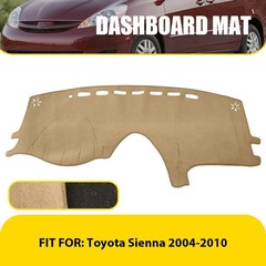 For 2004-2010 Toyota Sienna Black Gray Beigege DashMat Dashboard Cover Dash Pad