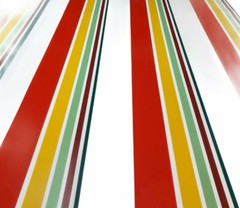 1.2m Retro Style Stripe decal with Palm tree sunset for vehicle, motorhome van