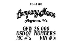 Cbcdecals- Custom Truck Door Lettering Business Name Truck Door Lettering