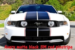 Ford MUSTANG 10″ DUEL Twin Vinyl Racing Stripes Decals 1/2″ Pinstriped 40 FEET