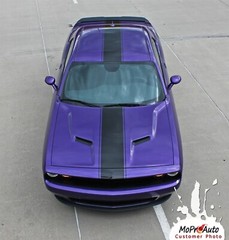 Redline Hood Racing Stripes Hood Decal Vinyl Graphic For Challenger 2015-2023
