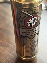 Presto Fire Extinguisher decal Indian Motorcycles Vinyl Reproduction 1