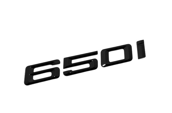 For 650i Car Rear Sticker Trunk Emblem Boot Back Letters Gloss Black