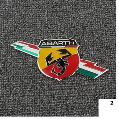 3D Metal Scorpio ABARTH Emblem Sticker Car Body Rear Trunk Badge for Fiat
