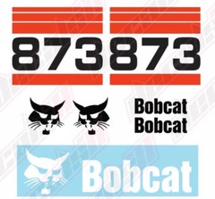 Bobcat 873 Skid Steer Set Vinyl Decal Sticker – Aftermarket