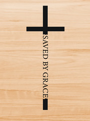 Vinyl Decal Car Truck Sticker Christian Quotes Saved By Grace Cross