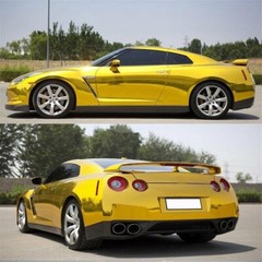 Chrome Mirror Vinyl Film Wrap Sticker Decal Stretchable Reflective Super Gloss