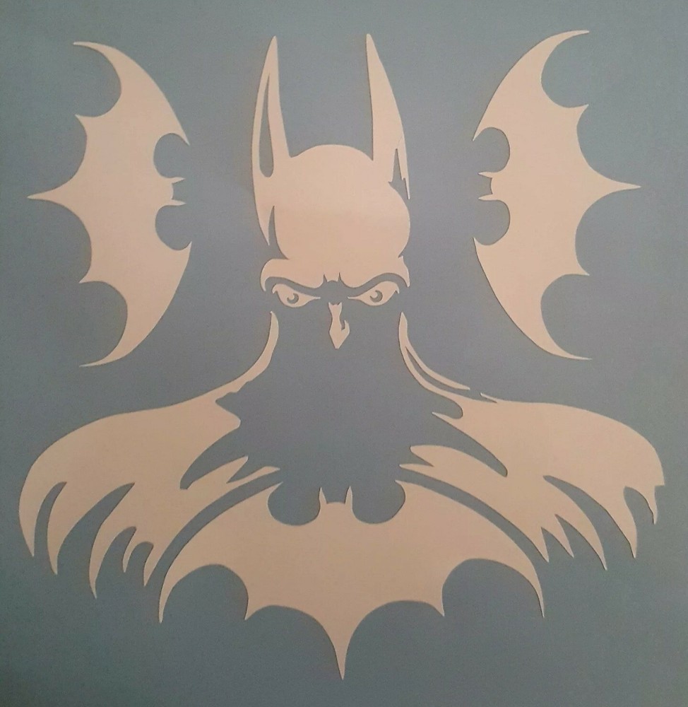 die-cut vinyl decal stickerWhite Die cut sticker. 7 “× 7 ” Batman