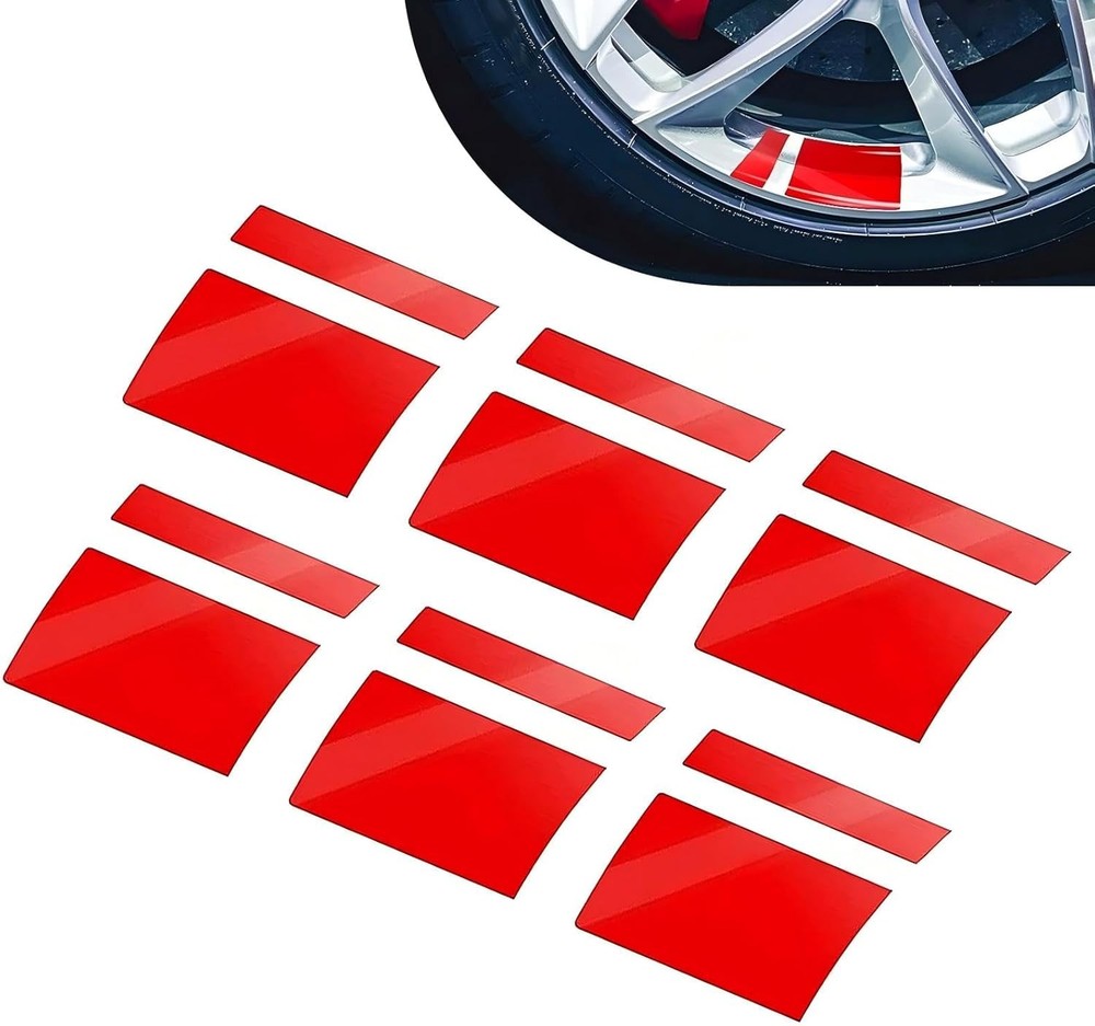 18Pcs Car Wheel Rims Decal Stripes, Reflective Tire Rim Stickers 18-21″ Wheels