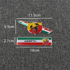 3D Metal Scorpio ABARTH Emblem Sticker Car Body Rear Trunk Badge for Fiat