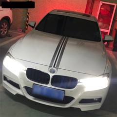 130X12.1CM Car Hood Racing Stripes Lines Decals Stickers for BMW Mercedes Benz