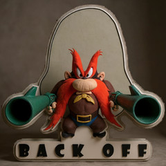 YOSEMITE SAM 3D LOOKING KIDS CARTOON Sticker Vinyl Decal or Fridge Magnet