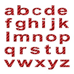 1pc Window Door Wall Car Badge Lowercase Alphabet Letter Decals Sticker