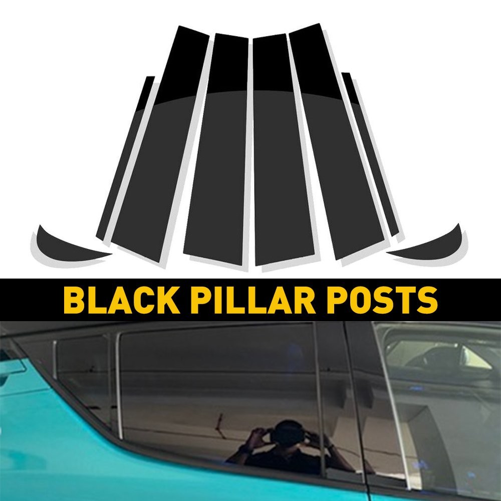 8/16Pcs gloss Window Door Black Pillar Post Trim Cover Fit Toyota Camry 2018-202
