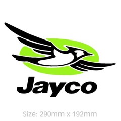 Jayco Sticker 290mm Long – HIGH QUALITY Caravan Decal Logo Trailer Camper