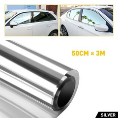Car Uncut Roll Mirror Window Film Privacy Tint Sun UV Reflective Heat Con D