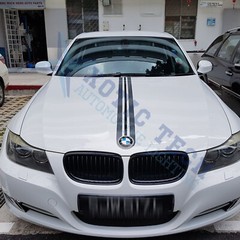 Front Bumper Hood Rear Trunk Racing Strip Car Body Graphic Decal Sticker For BMW