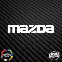 Mazda font 7″ Vinyl Decal Sticker Fits Rx7 Fc Fb Front Bumper Miata Fc Fd Fb