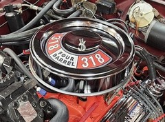 New 360 FOUR BARREL Air Cleaner Decal Sticker for Dodge Plymouth Chrysler USA