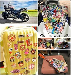 500 JDM Random Graffiti Stickers Pack Car Motorcycle Motocross Helmet Decals Lot
